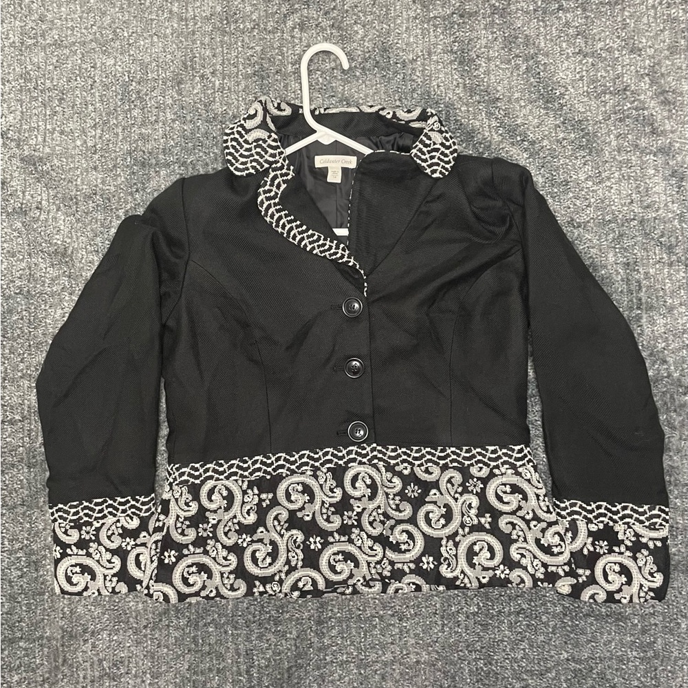Coldwater Creek Black and White Jacket